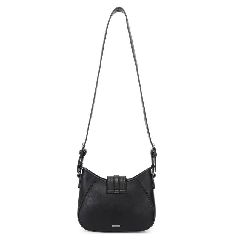 Bolsa transversal feminina WJ preta com design simples e elegante para uso cotidiano